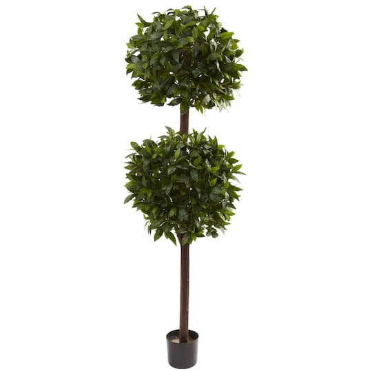 Michaels, 6ft. Potted Sweet Bay Double Ball Topiary Plant – Category: Trees & Floor Plants
